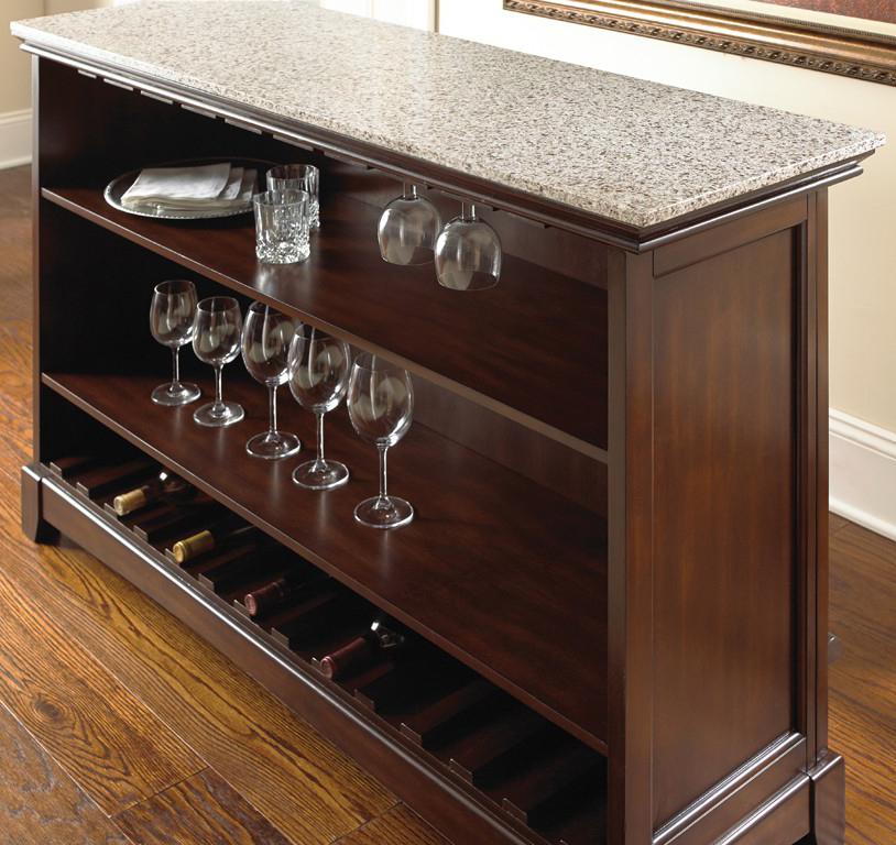 Steve Silver Newbury NW660B Bar Unit with Stone Top Van Hill Furniture Bars